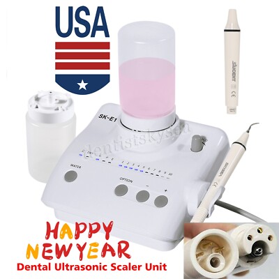 Dental Ultrasonic Scaler w/ 2 Bottles for EMS Woodpecker + 1* SANDENT Handpiece