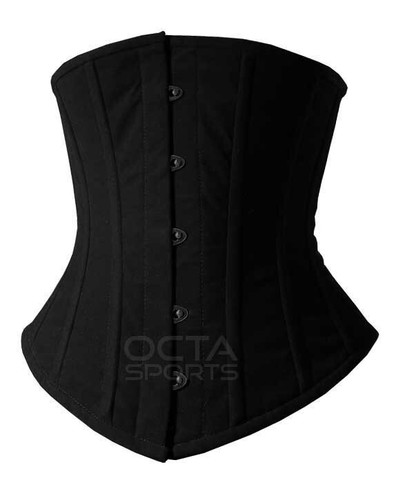 Women's Heavy Duty Double Steel Boned Velvet Underbust Waist Trainer Corset-9966 - Picture 14 of 16