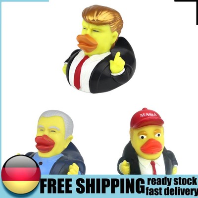 Novelty Trump Rubber Duck Baby Bath Toys Rubber Duckies for Kids (Slicked Back)
