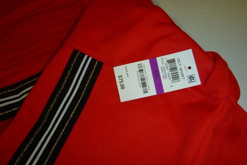 INC International Concepts men's Chest Stripe full zip Hoodie track jacket -XXL - Picture 8 of 12