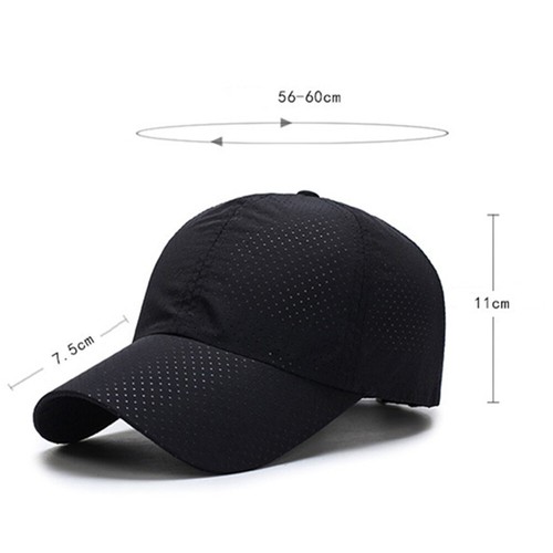 Men Outdoor Sport Cool Quick-drying Summer Running Baseball Mesh Hat Visor Cap - Picture 2 of 17