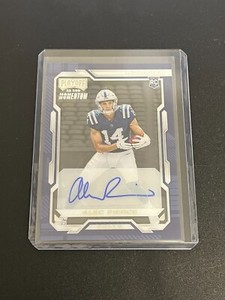 ALEC PIERCE 2022 Panini Chronicles Playoff Momentum Rookie Autograph COLTS