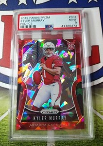Kyler Murray 2019 Panini Prizm Red Cracked Ice Rookie #301 PSA 9 MINT Cardinals