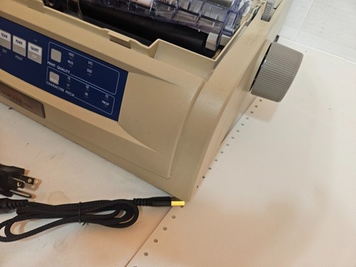 OKI MICROLINE 420 PRINTER D22900A MISSING FRONT COVER - TESTED WORKING - Picture 6 of 19