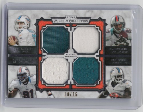 2013 Museum Collection #MQR-THWJ Tannehill Hartline Wake Jordan Quad #/75 - Picture 1 of 2