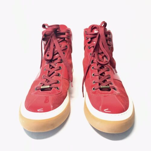 Authentic Jimmy Choo Red Suede and High Top Sneakers Men’s Size 46 / US 13 - 第 2/14 張圖片