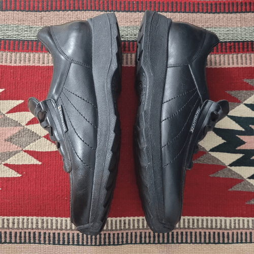 Mephisto Rainbow Casual Lace-Up Black Leather Shoes Sz 11.5 Low Impact Comfort - Picture 5 of 11