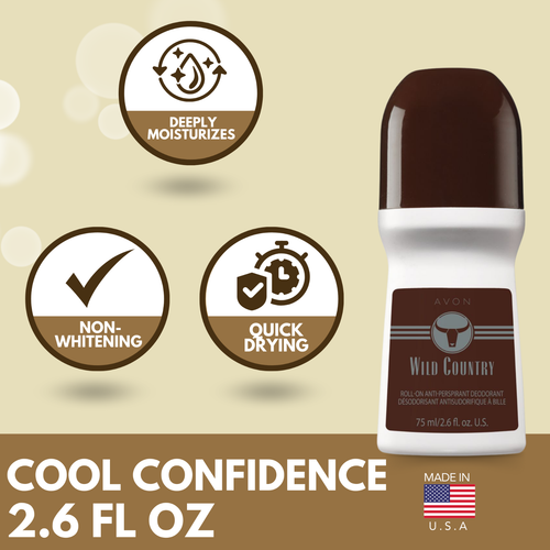 Avon Wild Country Roll-On Antiperspirant Deodorant - 2.6 fl oz (4-pack) - Picture 6 of 7