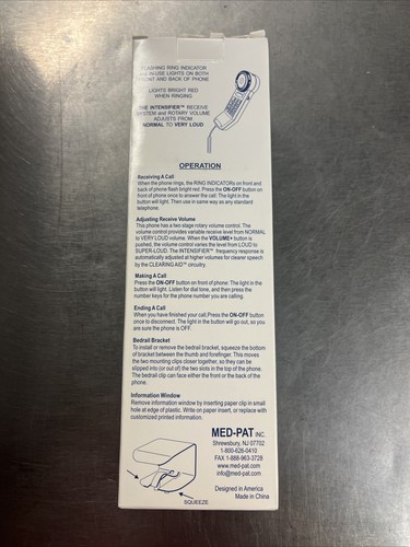 Nuevo - Teléfono de hospital de una pieza Med-Pat - Modelo XL-303 - Imagen 3 de 8
