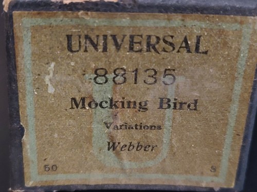 Vintage Mocking Bird Universal Player Piano Roll - Picture 3 of 3