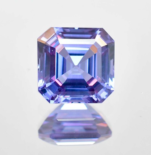 Piedra preciosa suelta de corte cuadrado alejandrita que cambia de color natural rara certificada GIT - Imagen 5 de 5