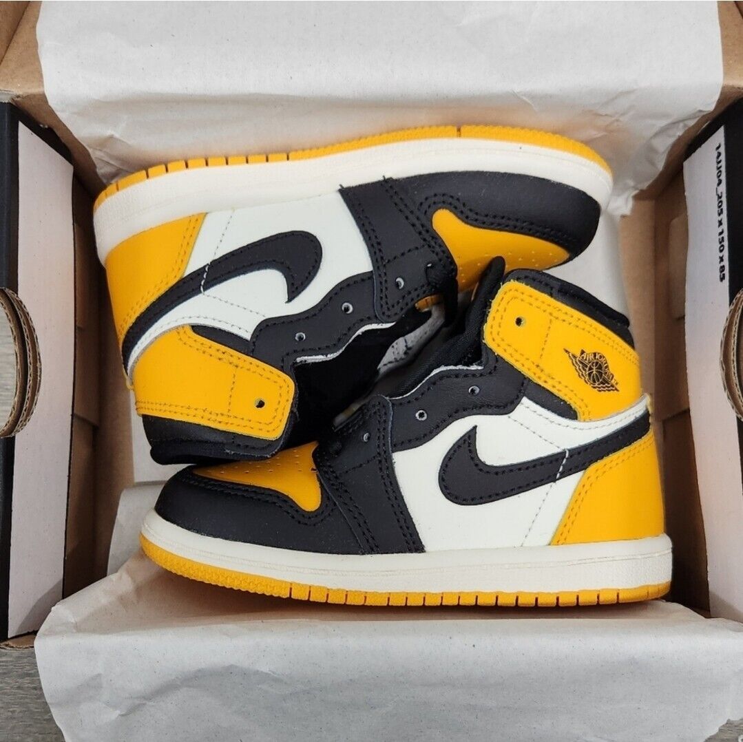 Nike Air Jordan 1 Retro High OG GS Taxi Yellow Size 8C | eBay Nike Air Jordan 1 Retro High OG GS Taxi Yellow Size 8C | eBay