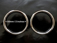 Metal Ring, Welded, 5cm / 2 inch  Internal Diameter, 5mm Wire,Two