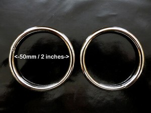 Metal Ring Welded 5cm 2 Inch Internal Diameter 5mm Wire Two Ebay