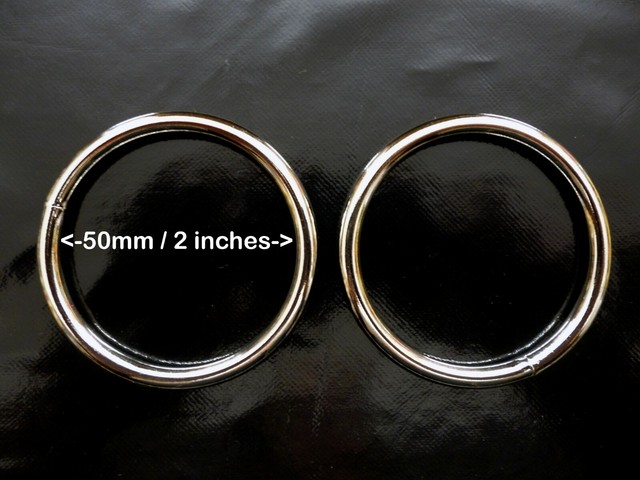 Welded 5cm // 2 inch Internal Diameter 5mm Wire,Two Metal Ring