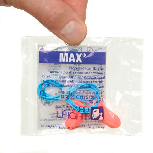 25 tapones para los oídos desechables para disparar ayuda para dormir reducción de ruido con cable máximo NRR33 - Imagen 3 de 3