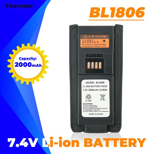 2000mAh BL2505 BL1806 Li-Ion Akku für Hytera HYT PT580 PT580H Zwei Wege Radio - Bild 1 von 12