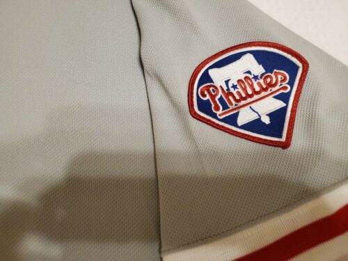 Authentic Majestic PETE ROSE 60 4XL PHILADELPHIA PHILLIES GRAY COOL BASE JERSEY - Picture 4 of 5