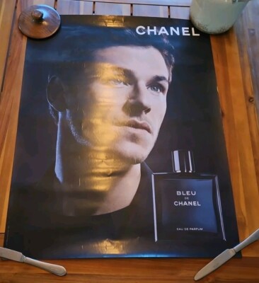 Chanel Bleu Parfum Fragrance Poster 22x27.5'' Department Store Display 2017