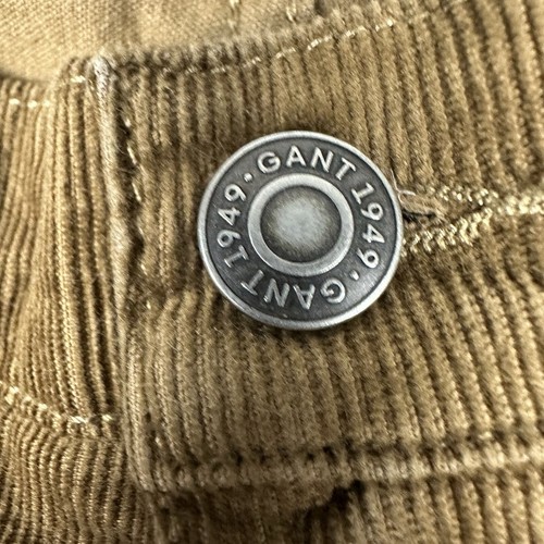 Gant Hayes Men's 5 Pocket Corduroy Jeans Pants Size 38 Slim Stretch Brown Tan - Picture 15 of 15