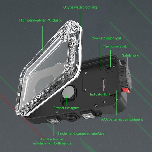 Waterproof Protective Housing Diving Phone Case for IPhone 12/13 Mini SF-PH-02 - Photo 12 sur 12