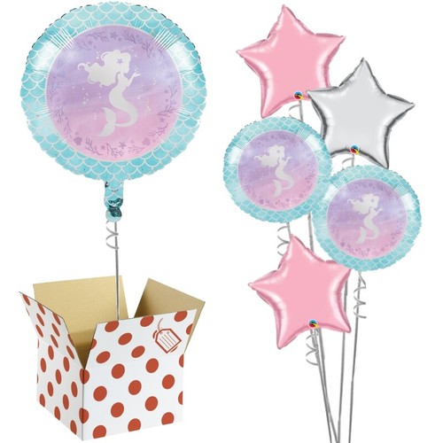 Mermaid Mermazing Foil Balloon in a Box Helium Balloons Delivered Inflated - Picture 2 of 8