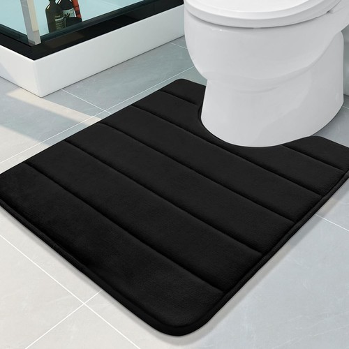 3pcs Memory Foam Bath Mat Ultra Soft Bathroom Toilet Anti Slip Rug Pedestal Set - Picture 7 of 90
