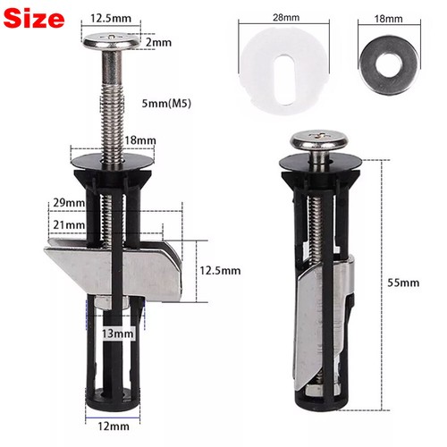 Emboadlie Heavy Duty Toilet Seat Fastener Bolt Kit,Stainless Steel GT - Picture 24 of 29