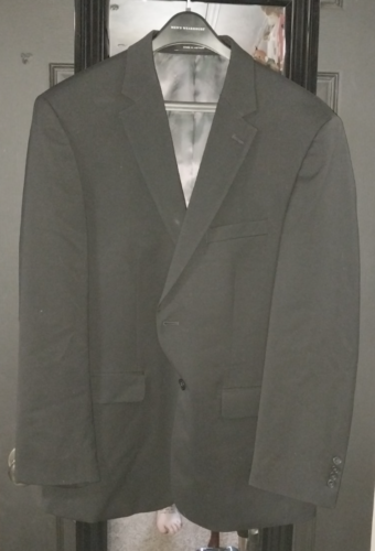 Kenneth Cole Awearness Men's 42 reg Slim Fit Wool Blend Blazer Jacket black - Picture 2 of 11