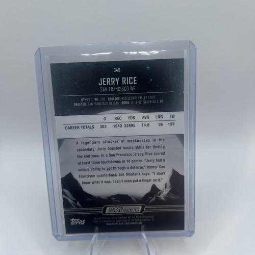 Jerry Rice 2023 Topps Composite Football Midnight Refractor 49ers - Bild 2 von 2