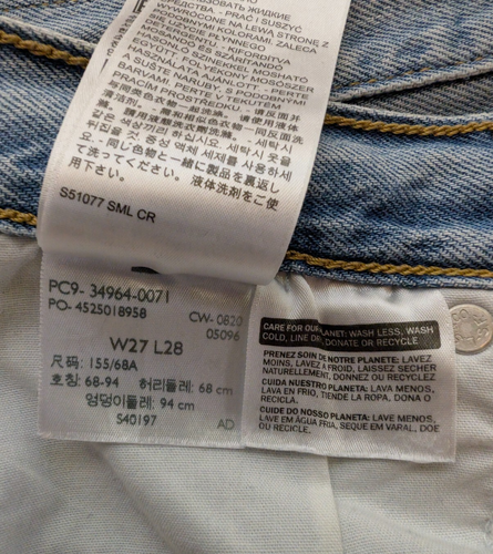 Women's Levi's Wedgie Straight Premium Blue Jeans Size 9 Leg 28" - Picture 12 of 14
