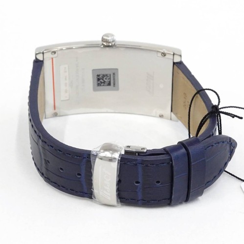 TISSOT Heritage Banana Uhr T1175091604200 Quarz blaues Zifferblatt Leder Unisex - Bild 5 von 8