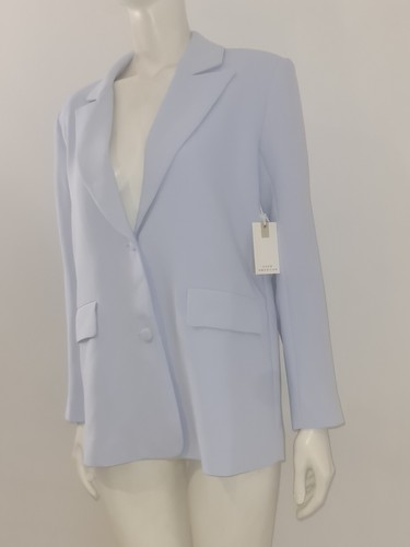 BNWT GOOD AMERICAN (XS/S) Luxe Suiting Blazer UK 8 10 EU 36 38 Blue Boyfriend - Picture 14 of 19