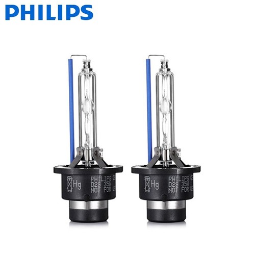 Philips D2S Ultinon 6000k Pure White Xenon HID Headlight Bulbs 85122WX, a Pair - Picture 2 of 6