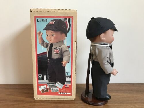 Vintage USA Lil Phil Doll Phillips 66 Buddy Lee By Ames Doll Co Deadstock In Box - Picture 4 of 11