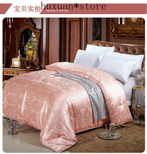100% Silk Comforter Mulberry Silk Queen Size Tribute Chinese Silk Bedding Duvet - Picture 10 of 23