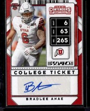 2020 Panini Contenders Draft Picks #274 Bradlee Anae College Ticket Auto