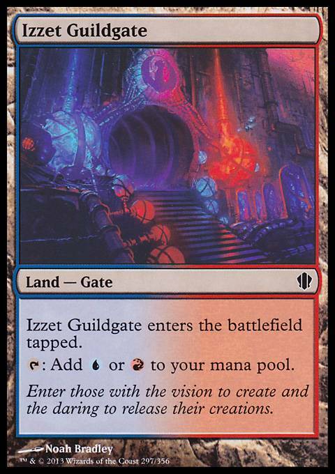 Magic the Gathering MTG Izzet Guildgate (297) Commander 2013   LP