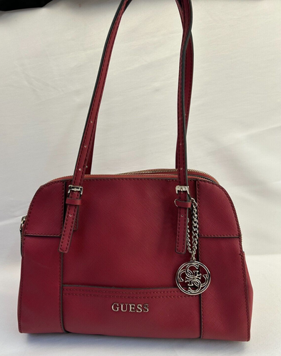 Guess faux-leather medium tote bag - Raspberry NICE - Picture 4 of 8