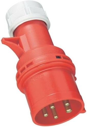 16 Amp 5 Pin Plug Male IP44 Connector Trailing 16A Red 400V 415 Volt Twist Lock - Picture 7 of 8