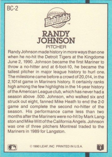 Randy Johnson Baseball Cards - RC's, Base Cards, Inserts, etc. - You Pick - Picture 29 of 468