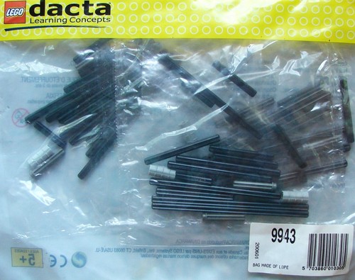 LEGO Dacta Learning Concept Set 9943 Achsen $ Extender Technic 54 Teile Neu Versiegelt - Bild 2 von 4
