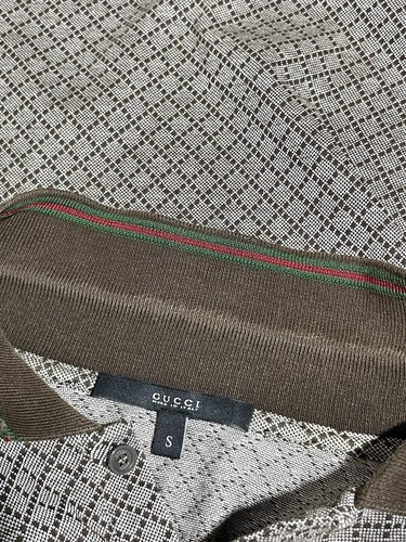 Gucci Monogram Polo T-Shirt Braun Gr. S Herren » - Bild 10 von 10