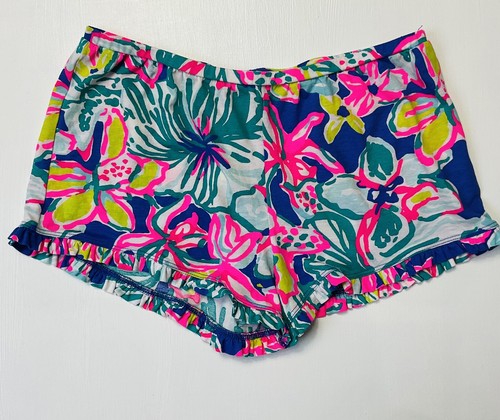 Lilly Pulitzer Girls Pull On Shorts Size XL (12/14) Colorful Elastic Waistband - Picture 7 of 12