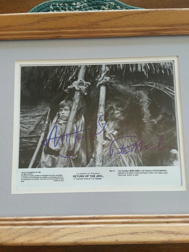 Mark Hamill und Peter Mayhew signed Autogramm Bild gerahmt Star Wars Jedi - Bild 2 von 7