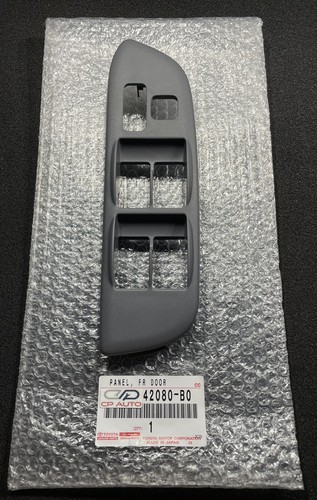 OEM 01 - 05 TOYOTA RAV4 DRIVER DOOR POWER WINDOW LOCK SWITCH BEZEL TRIM GRAY NEW - Picture 2 of 5
