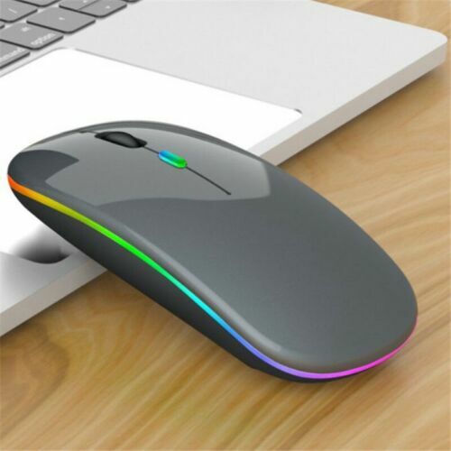 Cordless Optical Mice Wireless Led Mouse Light Pc For Laptop Rechargeable+USB - Picture 6 of 17