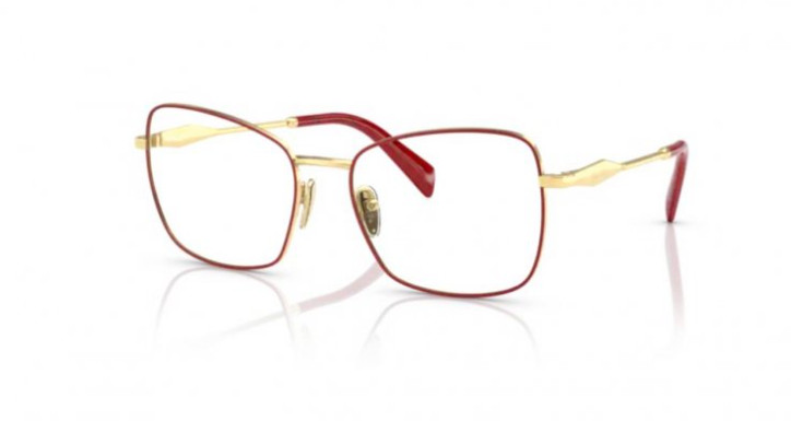 Женские аутентичные очки в оправе из красного золота PRADA PR53ZV 12F1O1 54