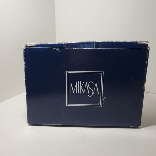 Mikasa Candlesticks Majorica T3270/338 Lead Crystal Pair/2 Austria Original Box - Picture 8 of 12