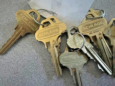 18 EACH SCHLAGE EVEREST C123 CUT KEYS AS SHOWN USED